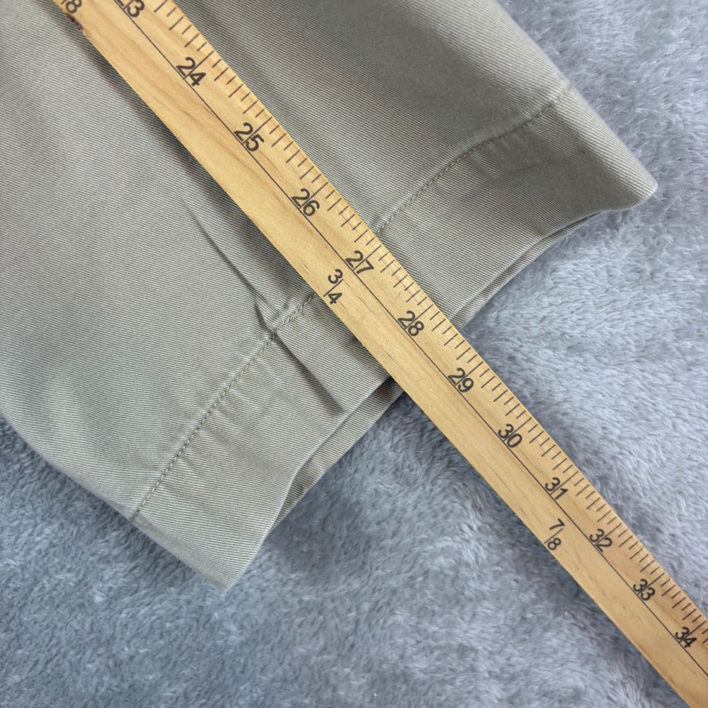 Polo Pants Men 35x30 (Fits 35x28) Preston Pant Straight Leg Chino Khaki Tan - Picture 9 of 11